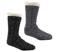 Pierre Roche Men's Cosy Lounge Slipper Socks Anti Slip Grippers Ideal for Gifts 6-11