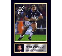 Pierre Schoeman Printed Autograph Poster - Scotland Rugby Union Star Wall Art - Scottish Rugby Player Memorabilia Poster Print, A0 GIGANTIC Poster (1200x840mm)