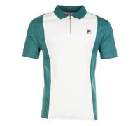 Pierro Short Sleeve Zip Polo Mediterranea Gardenia, Large