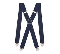 Pierrot Mens Braces Premium with Very Strong Clips - One Size Adjustable and Elastic Braces, Reinforced Elastic Band - Wide Heavy Duty Suspenders for Men Trousers
