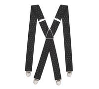 Pierrot Mens Braces Premium with Very Strong Clips - One Size Adjustable and Elastic Braces, Reinforced Elastic Band - Wide Heavy Duty Suspenders for Men Trousers