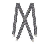 Pierrot Mens Braces Premium with Very Strong Clips - One Size Adjustable and Elastic Braces, Reinforced Elastic Band - Wide Heavy Duty Suspenders for Men Trousers