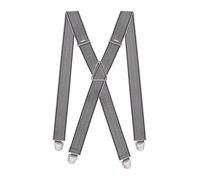 Pierrot Mens Braces Premium with Very Strong Clips - One Size Adjustable and Elastic Braces, Reinforced Elastic Band - Wide Heavy Duty Suspenders for Men Trousers