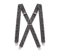 Pierrot Mens Braces Premium with Very Strong Clips - One Size Adjustable and Elastic Braces, Reinforced Elastic Band - Wide Heavy Duty Suspenders for Men Trousers