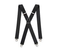Pierrot Mens Braces Premium with Very Strong Clips - One Size Adjustable and Elastic Braces, Reinforced Elastic Band - Wide Heavy Duty Suspenders for Men Trousers