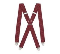 Pierrot Mens Braces Premium with Very Strong Clips - One Size Adjustable and Elastic Braces, Reinforced Elastic Band - Wide Heavy Duty Suspenders for Men Trousers