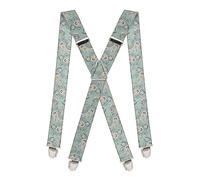 Pierrot Mens Braces Premium with Very Strong Clips - One Size Adjustable and Elastic Braces, Reinforced Elastic Band - Wide Heavy Duty Suspenders for Men Trousers