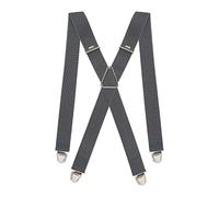 Pierrot Mens Braces Premium with Very Strong Clips - One Size Adjustable and Elastic Braces, Reinforced Elastic Band - Wide Heavy Duty Suspenders for Men Trousers