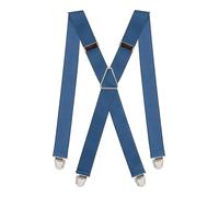 Pierrot Mens Braces Premium with Very Strong Clips - One Size Adjustable and Elastic Braces, Reinforced Elastic Band - Wide Heavy Duty Suspenders for Men Trousers