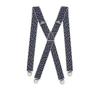 Pierrot Mens Braces Premium with Very Strong Clips - One Size Adjustable and Elastic Braces, Reinforced Elastic Band - Wide Heavy Duty Suspenders for Men Trousers