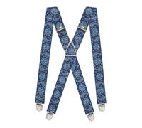 Pierrot Mens Braces Premium with Very Strong Clips - One Size Adjustable and Elastic Braces, Reinforced Elastic Band - Wide Heavy Duty Suspenders for Men Trousers