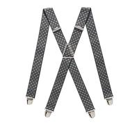 PIERROT Men's Braces Wide Made in France - Heavy Duty Elastic & 4 Extra Strong X Clips - Adjustable Size Up to 130 cm - Lifetime Guarantee - Handcrafted, One size