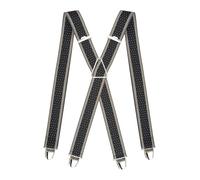 Pierrot Mens Braces with Very Strong Clips - One Size Adjustable and Elastic Suspenders - Braces for Men Trousers Heavy Duty (Chalonnaises)