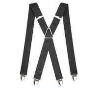Pierrot Mens Braces with Very Strong Clips - One Size Adjustable and Elastic Suspenders - Braces for Men Trousers Heavy Duty (Setoises)