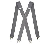 Pierrot Mens Braces with Very Strong Clips - One Size Adjustable and Elastic Suspenders - Braces for Men Trousers Heavy Duty (Nimoises)