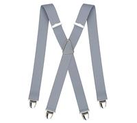 Pierrot Mens Braces with Very Strong Clips - One Size Adjustable and Elastic Suspenders - Braces for Men Trousers Heavy Duty (Paloises)