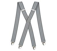 Pierrot Mens Braces with Very Strong Clips - One Size Adjustable and Elastic Suspenders - Braces for Men Trousers Heavy Duty (Vinciennoises)