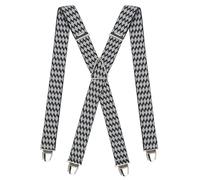 Pierrot Mens Braces with Very Strong Clips - One Size Adjustable and Elastic Suspenders - Braces for Men Trousers Heavy Duty (Lorientaises)