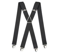 Pierrot Mens Braces with Very Strong Clips - One Size Adjustable and Elastic Suspenders - Braces for Men Trousers Heavy Duty (Agathoises)