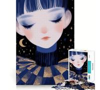 Pierrot Under A Starry Sky for Adults 1000 Piece Jigsaw Puzzle Mind Exercise Toy Family Joy Precision Cut Lovely Gift (38x52cm)