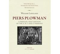 Piers Plowman (Research in Medieval and Early Modern Culture): Volume II, Part 1. Introduction and Textual Notes: 10 (Research in Medieval Culture)