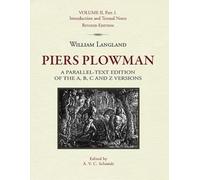 Piers Plowman (Research in Medieval and Early Modern Culture): Volume II, Part 1. Introduction and Textual Notes: 10 (Research in Medieval Culture)