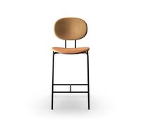 Piet Hein Barstool Black Cognac Leather