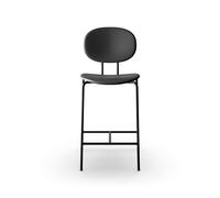 Piet Hein Barstool Black In Black Leather
