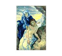 Pieta After Delacroix Vincent Van Gogh Jesus Virgin Mary Poster Bedroom Canvas Decor Print Wall Art Office Room Aesthetic Decor Gift Unframe 12x18inch