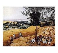 Pieter Bruegel Elder Harvesters Painting Art Print Canvas Premium Wall Decor Poster Mural