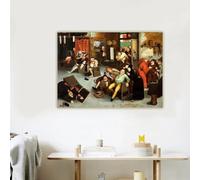 Pieter Bruegel II " Cutting The Stone Of Madness" Classical Canvas Prints Painting Picture Home Living Room Decoration(70x100cm/Frameless)