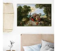 Pieter Bruegel II "Landscape With Allegories Of The Four Elements" Classical Canvas Prints Painting Picture Decoration(60x80cm/Frameless)