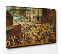Pieter Bruegel The Elder Childrens Games Canvas Wall Art Print 30x20 Inch