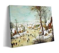Pieter Bruegel The Elder Famous Painters' Works（Winter Landscape with Skaters And A Bird Trap）Printi Cool Artworks Painting Wall Art Canvas Prints Hanging Picture Home Decors Gift Idea 08x12inch(20x30