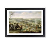 Pieter Bruegel The Elder Flemish Proverbs Framed Print | A2 Black Framed Wall Art | Ready to Hang | Modern Nature Picture | Living Room Bedroom Lounge Office
