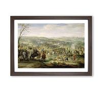 Pieter Bruegel The Elder Flemish Proverbs Framed Print | A2 Walnut Framed Wall Art | Ready to Hang | Modern Nature Picture | Living Room Bedroom Lounge Office