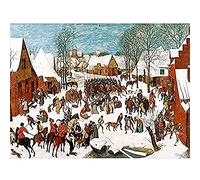 Pieter Bruegel The Elder Massacre Of The Innocents Art Print Canvas Premium Wall Decor Poster Mural