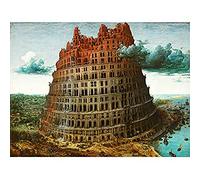 Pieter Bruegel The Elder The Tower Of Babel Rotterdam Art Print Canvas Premium Wall Decor Poster Mural