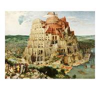 Pieter Bruegel The Elder The Tower Of Babel Vienna Edited Cropped Extra Large Wall Art Print Premium Canvas Mural