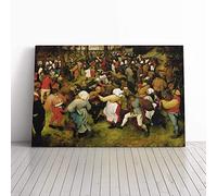 Pieter Bruegel The Elder Wedding Dance Canvas Print | Gallery Wrapped 30mm Frame Wall Art | 30x20 inches | Ready to Hang | Modern Picture | Living Room Bedroom Lounge Office