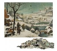 Pieter Bruegels Hunters in the Snow Jigsaw Puzzle for Adults, 500 Pieces | Puzzle for Adults: activity for family time at your own pace.