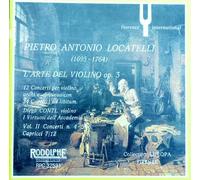 PIETRO ANTONIO LOCATELLI: L'ARTE DEL VIOLINO OP.3 / VIOLIN CONCERTO NO. 4, 5, 6 - DIEGO CONTI - RODOLPHE 1989