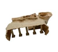 PIEXANGH Tanks Accessories Aquarium Decorations Hollow Palaces Ornament, Bettas House Cave Palaces Decor for Fish Tanks Fish Decorations