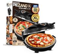 PIEZANO Crunchy Pizza Oven by Granitestone - 14" Electric Pizza Oven with Ceramic Stone Heats Up to 800°F for Home Stone Roasted Pizza Place as Seen on TV Products