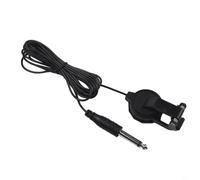 Piezo Clip On Pickup for Acoustic Guitar Violin Ukulele Cello Mandolin Banjo Transducer Microphone Portable Amp Adapter Black