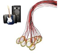 Piezo Disc Transducer,35mm Trigger Sound Sensor - Piezo Elements Buzzer for Acoustic Instrument Ukulele Pickup Acoustic Guitar