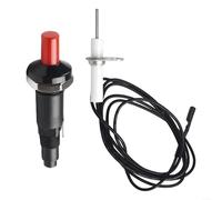 Piezo Igniter, 1-Pack Spark Ignition Switch with Cable and Needle, Push Button Gas Grill Starter for Outdoor BBQ Camping Cooking
