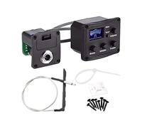 Piezo Pickup | 3 Band Preamp Tuner,Equalizer and Tuner with LCD Display,for Acoustic Violin, Banjo, Mandolin and String Instruments