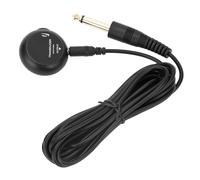 Piezo Pickup, Adjustable Volume, Mini Self Adhesive Microphone Pickup for Acoustic Guitar Ukulele Violin, with Standard Plug