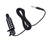 Piezo Pickups 12-Hole Folk Guitar Sound Hole Pickup No Need To Open The Hole Audio Cable Low Noise Guitar Pickup Part Accessory